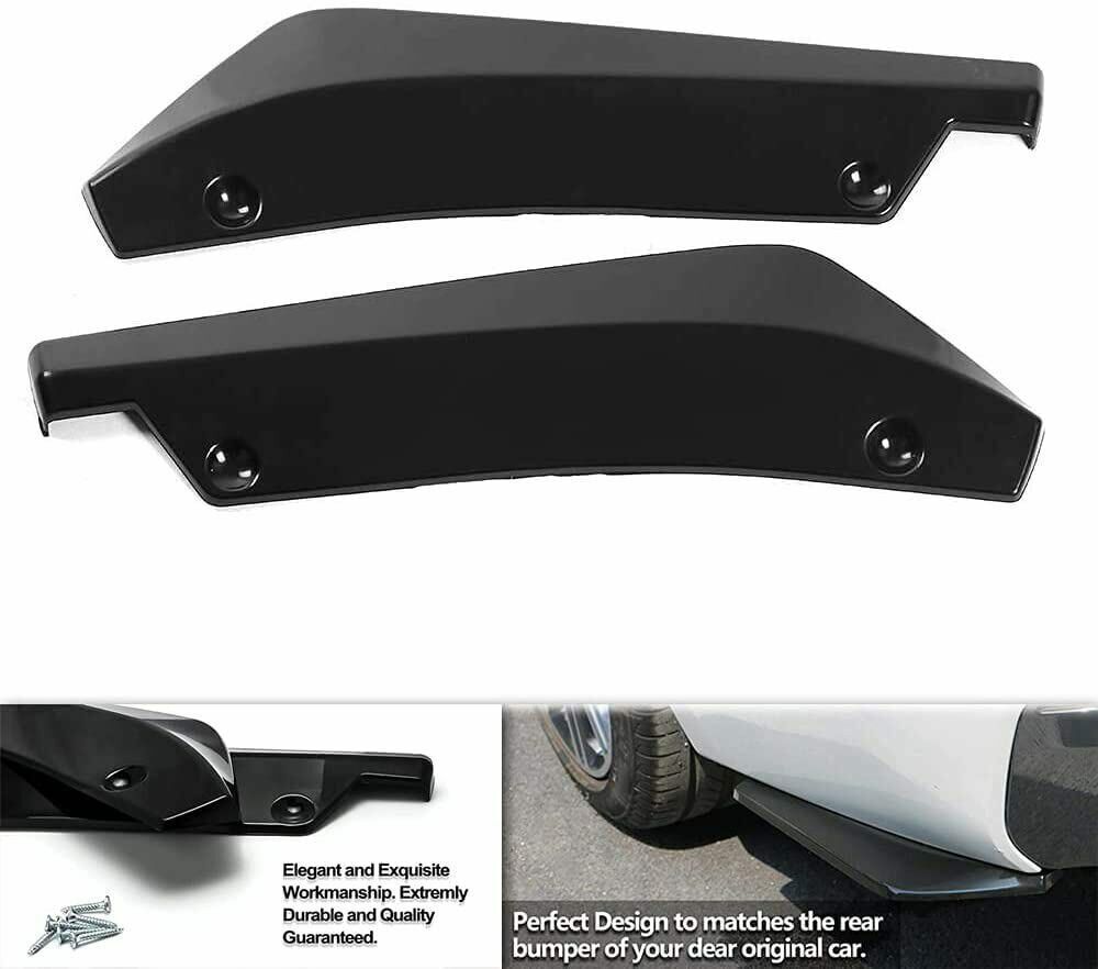 ⭐AERO FLAPS SUITABLE FOR AUDI A3 A4 A5 A6 A7 B8 S3 BLACK ⭐