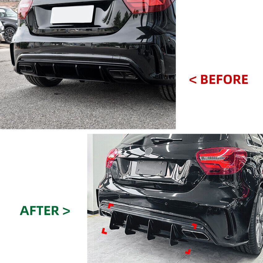 🔶DIFFUSORE ADATTO PER MERCEDES W176 AMG A45 FACELIFT 2015-2018🔶V