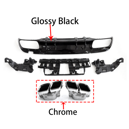 👉DIFFUSORE ADATTO PER Mercedes C W205 S205 AMG Line 15-21 C63 Look⭐