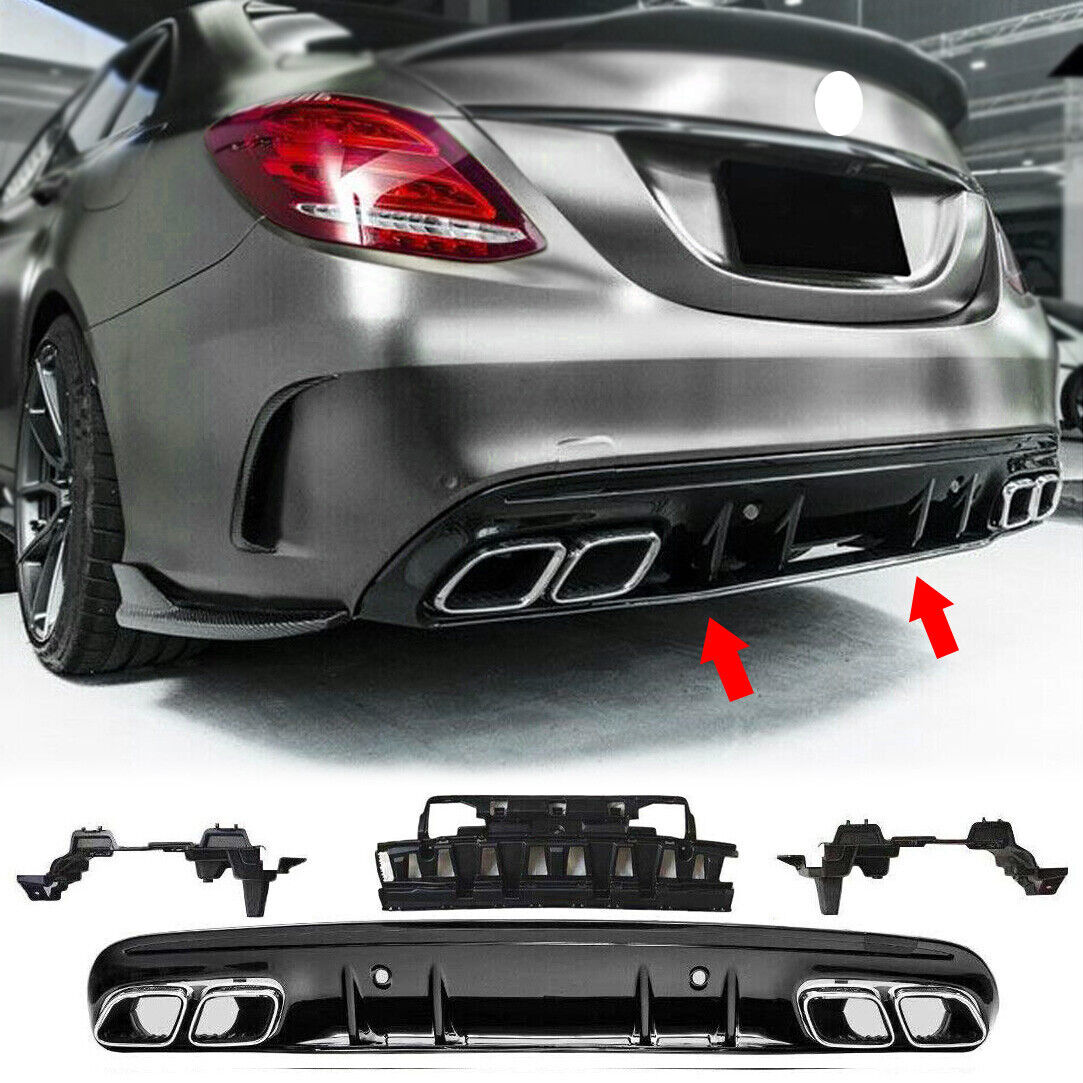 👉DIFFUSORE ADATTO PER Mercedes C W205 S205 AMG Line 15-21 C63 Look⭐