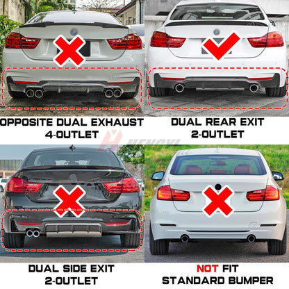 👉DIFFUSORE + SPLITTER ADATTO PER BMW F32 F33 F36⭐