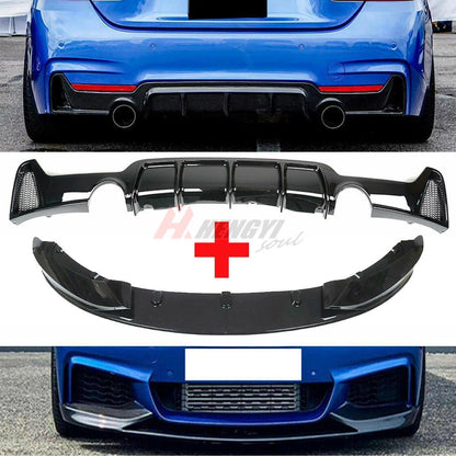 👉DIFFUSORE + SPLITTER ADATTO PER BMW F32 F33 F36⭐