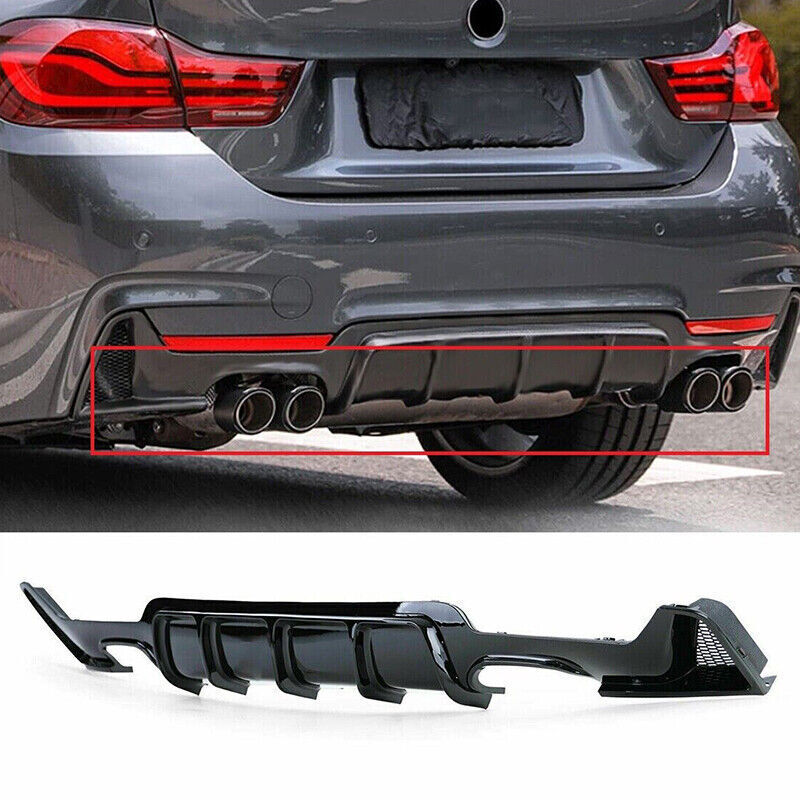 🔥DIFFUSER SUITABLE FOR BMW 4 SERIES F32 F33 F36 2014+ M DIFFUSER IN ABS🔥