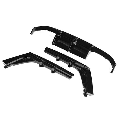 🔥DIFFUSORE ADATTO PER BMW M3 M4 F80 F82 F83 2014-2020 ABS NERO LUCIDO🔥