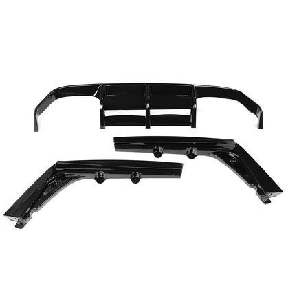 🔥DIFFUSORE ADATTO PER BMW M3 M4 F80 F82 F83 2014-2020 ABS NERO LUCIDO🔥