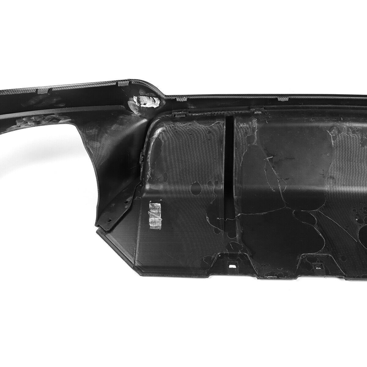 🔆DIFFUSORE DOPPIA USCITA ADATTO PER BMW SERIE 5 F10 F11 M CARBON NERO🔆
