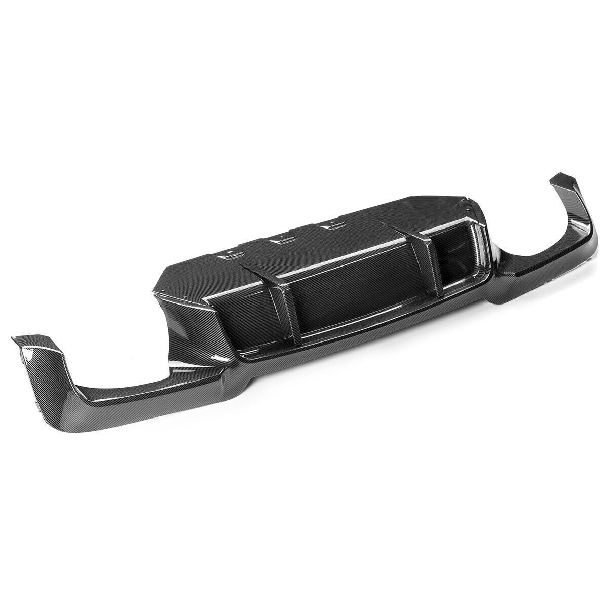 🔆DIFFUSORE DOPPIA USCITA ADATTO PER BMW SERIE 5 F10 F11 M CARBON NERO🔆