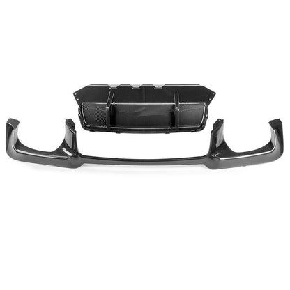 🔆DIFFUSORE DOPPIA USCITA ADATTO PER BMW SERIE 5 F10 F11 M CARBON NERO🔆