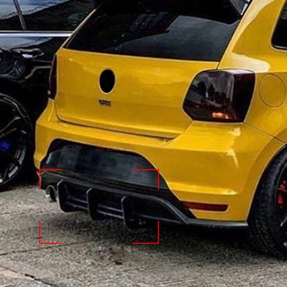 ✔️BLACK REAR DIFFUSER SUITABLE FOR VW POLO5 MK5 GTI 2014-2017 ✔️