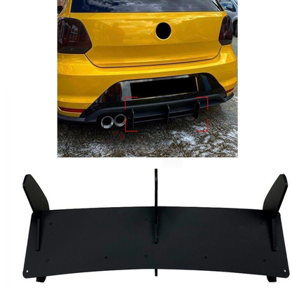 ✔️BLACK REAR DIFFUSER SUITABLE FOR VW POLO5 MK5 GTI 2014-2017 ✔️
