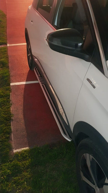 ✨PEDANE LATERALI ANTISCIVOLO IN ALLUMINIO ADATTI PER PEUGEOT 5008 2017-2022😍