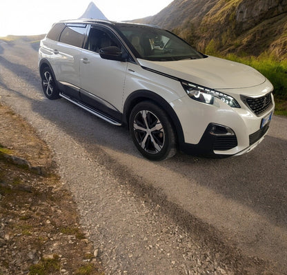 ✨PEDANE LATERALI ANTISCIVOLO IN ALLUMINIO ADATTI PER PEUGEOT 5008 2017-2022😍
