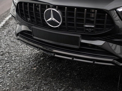 ✔️SPLITTER ANTERIORE ADATTO PER Mercedes A35 AMG W177 Lifting NERO LUCIDO✔️
