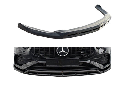 ✔️SPLITTER ANTERIORE ADATTO PER Mercedes A35 AMG W177 Lifting NERO LUCIDO✔️