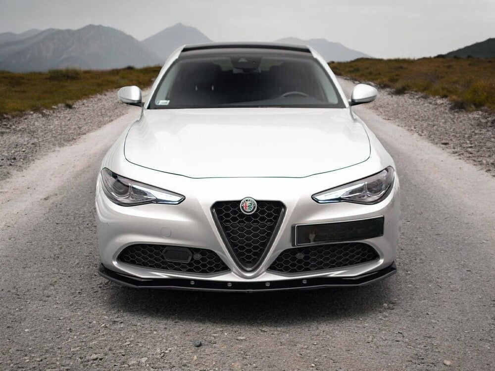 ✔️SPLITTER ANTERIORE ADATTO PER Alfa Romeo Giulia Sport NERO LUCIDO✔️