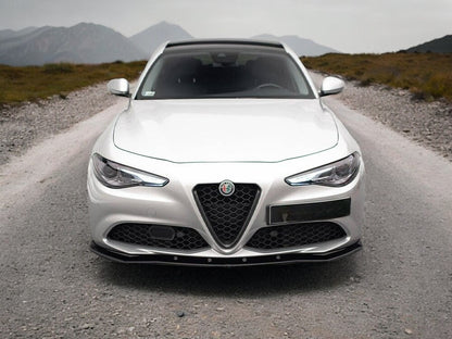 ✔️SPLITTER ANTERIORE ADATTO PER Alfa Romeo Giulia Sport NERO LUCIDO✔️