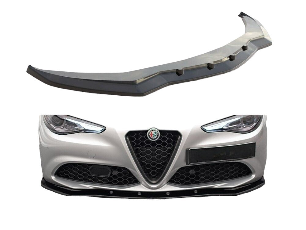 ✔️SPLITTER ANTERIORE ADATTO PER Alfa Romeo Giulia Sport NERO LUCIDO✔️