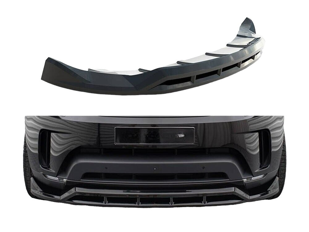✔️SPLITTER ANTERIORE ADATTO PER Land Rover Discovery HSE MK5 NERO LUCIDO✔️