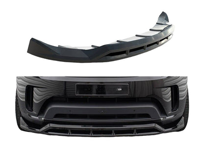 ✔️SPLITTER ANTERIORE ADATTO PER Land Rover Discovery HSE MK5 NERO LUCIDO✔️