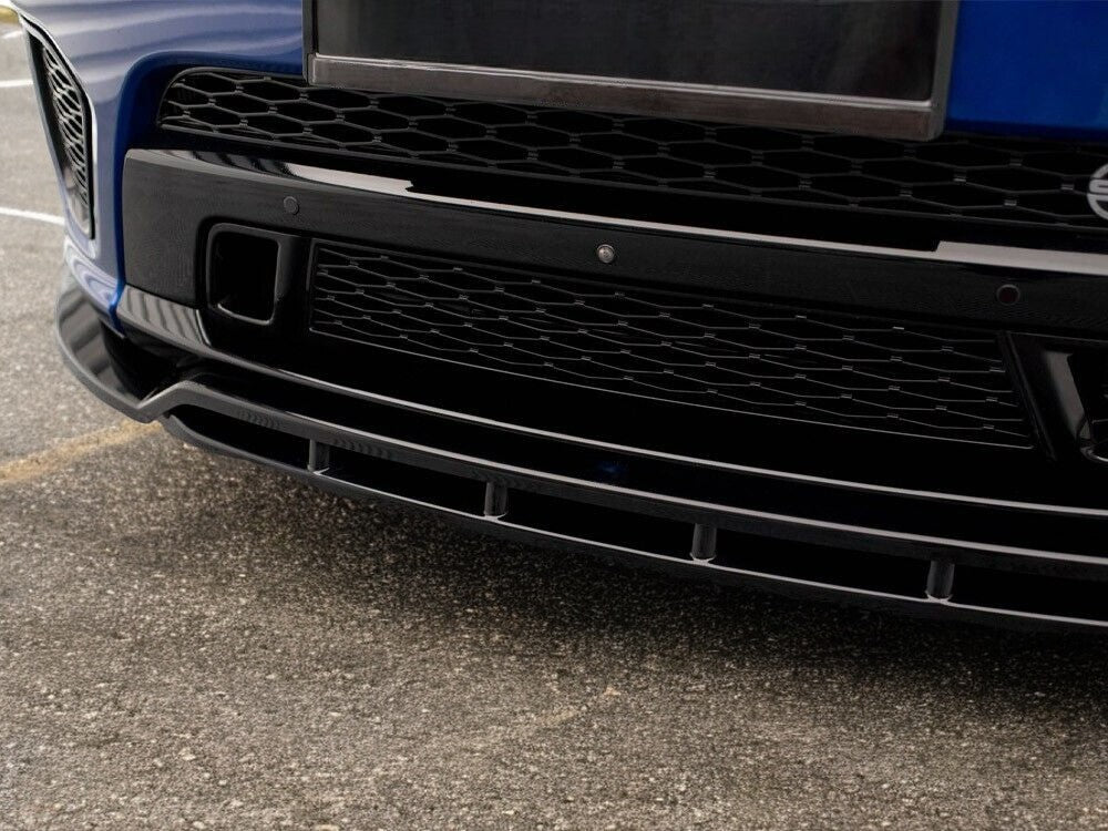 ✔️SPLITTER ANTERIORE ADATTO PER Range Rover Sport SVR MK2 NERO LUCIDO✔️