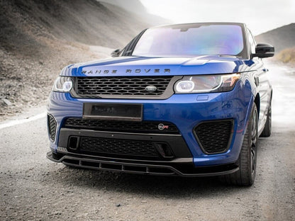 ✔️SPLITTER ANTERIORE ADATTO PER Range Rover Sport SVR MK2 NERO LUCIDO✔️