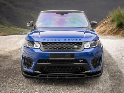 ✔️SPLITTER ANTERIORE ADATTO PER Range Rover Sport SVR MK2 NERO LUCIDO✔️