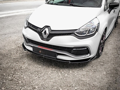 ✔️FRONT SPLITTER SUITABLE FOR Renault Clio RS MK4 GLOSS BLACK✔️