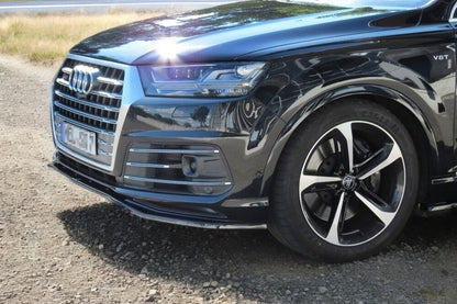 ✔️SPLITTER ANTERIORE ADATTO PER Audi SQ7/Q7 S-Line Mk2 NERO LUCIDO✔️