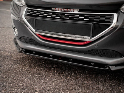 ✔️SPLITTER ANTERIORE ADATTO PER Peugeot 208 GTI MK1 NERO LUCIDO✔️