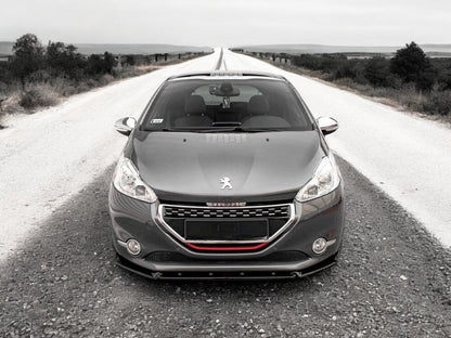 ✔️SPLITTER ANTERIORE ADATTO PER Peugeot 208 GTI MK1 NERO LUCIDO✔️