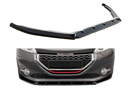 ✔️SPLITTER ANTERIORE ADATTO PER Peugeot 208 GTI MK1 NERO LUCIDO✔️