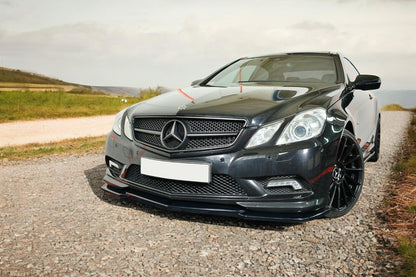 ✔️SPLITTER ANTERIORE ADATTO PER MERCEDES CLASSE E W207 COUPE NERO LUCIDO✔️