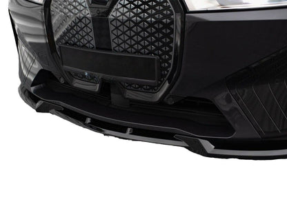 ✔️SPLITTER ANTERIORE ADATTO PER BMW iX M-Pack i20 NERO LUCIDO✔️