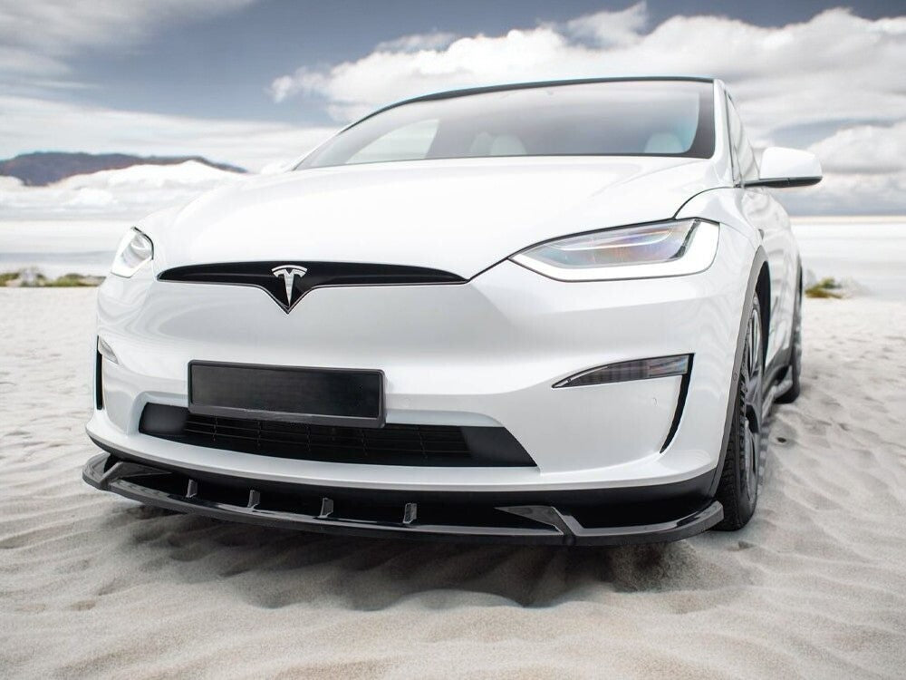 ⭐SPLITTER ANTERIORE ADATTO PER TESLA MODEL X MK1 FACELIFT 2021+⭐