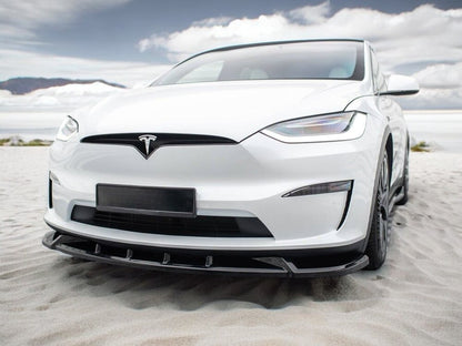⭐SPLITTER ANTERIORE ADATTO PER TESLA MODEL X MK1 FACELIFT 2021+⭐