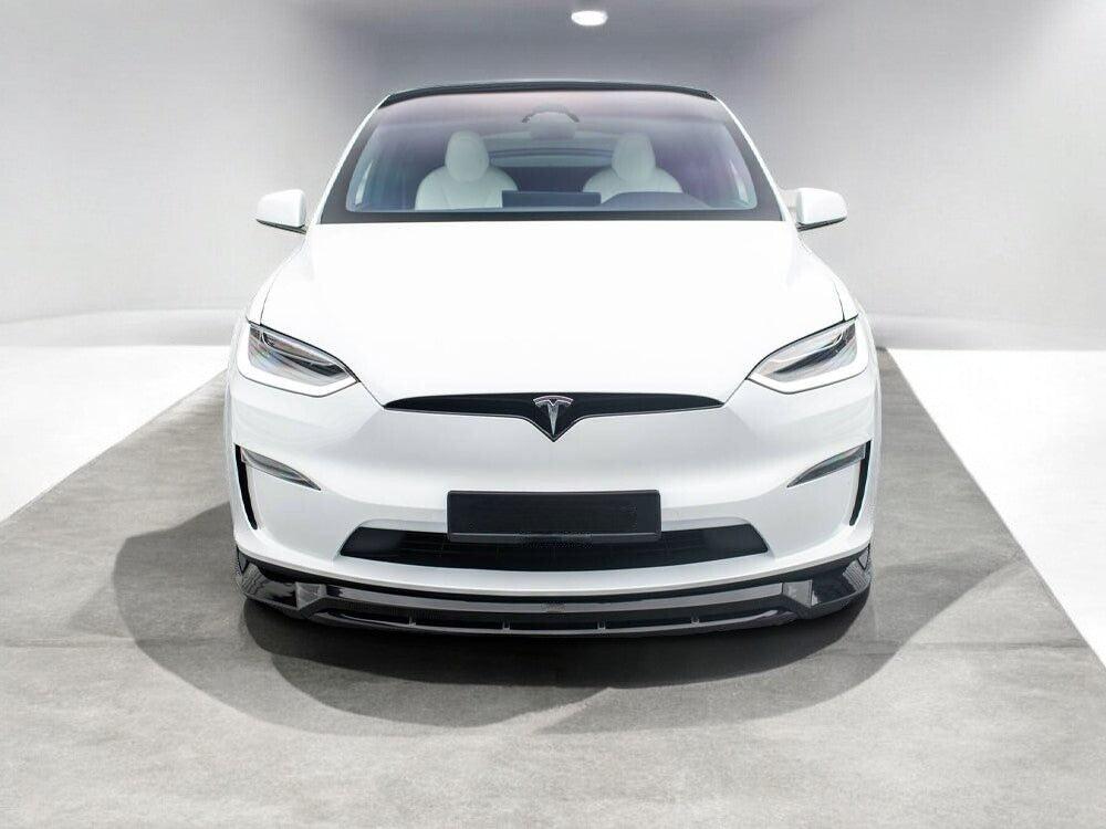 ⭐SPLITTER ANTERIORE V1 ADATTO PER TESLA MODEL X MK1 FACELIFT 2021+⭐