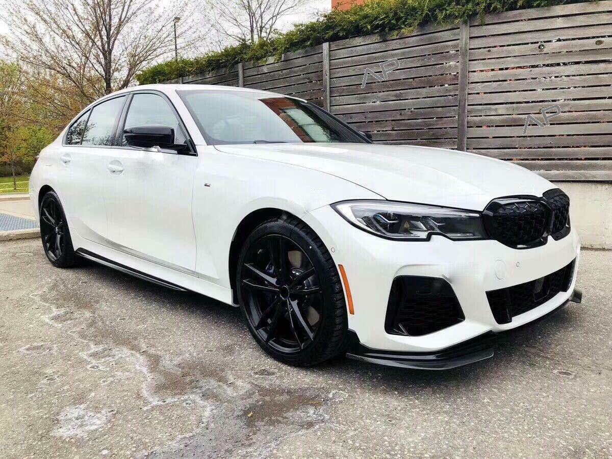 💎BMW 3 SERIES G20 M SPORT FRONT BUMPER SPLITTER SPOILER GLOSS BLACK ABS💎