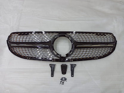 ⭐DIAMOND GRILLE SUITABLE FOR MERCEDES GLC CLASS X253 2019 - 2022⭐