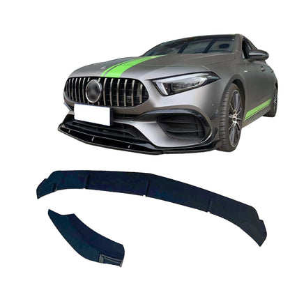 ⭐SPLITTER SUITABLE FOR Mercedes W177 V177 SEDAN LIMO BLACK⭐