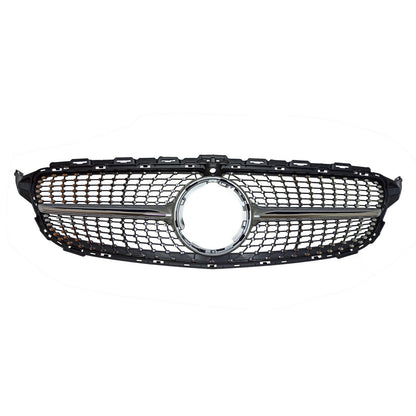 ⭐DIAMOND GRILLE SUITABLE FOR MERCEDES C-Class W205 2018⭐