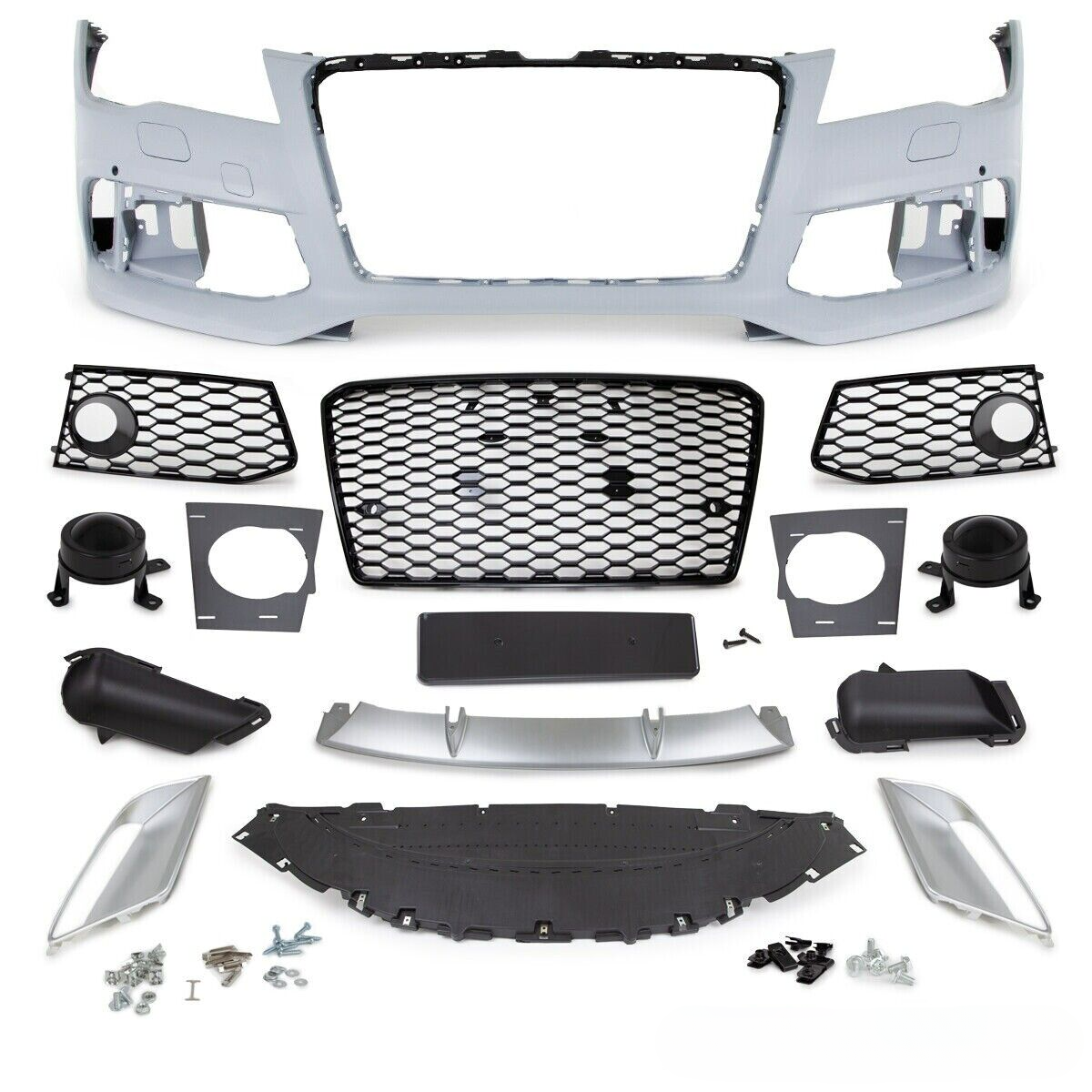 💎Sports Bumper Conversion + Black Grille Fit For Audi A7 4G 2010-14💎