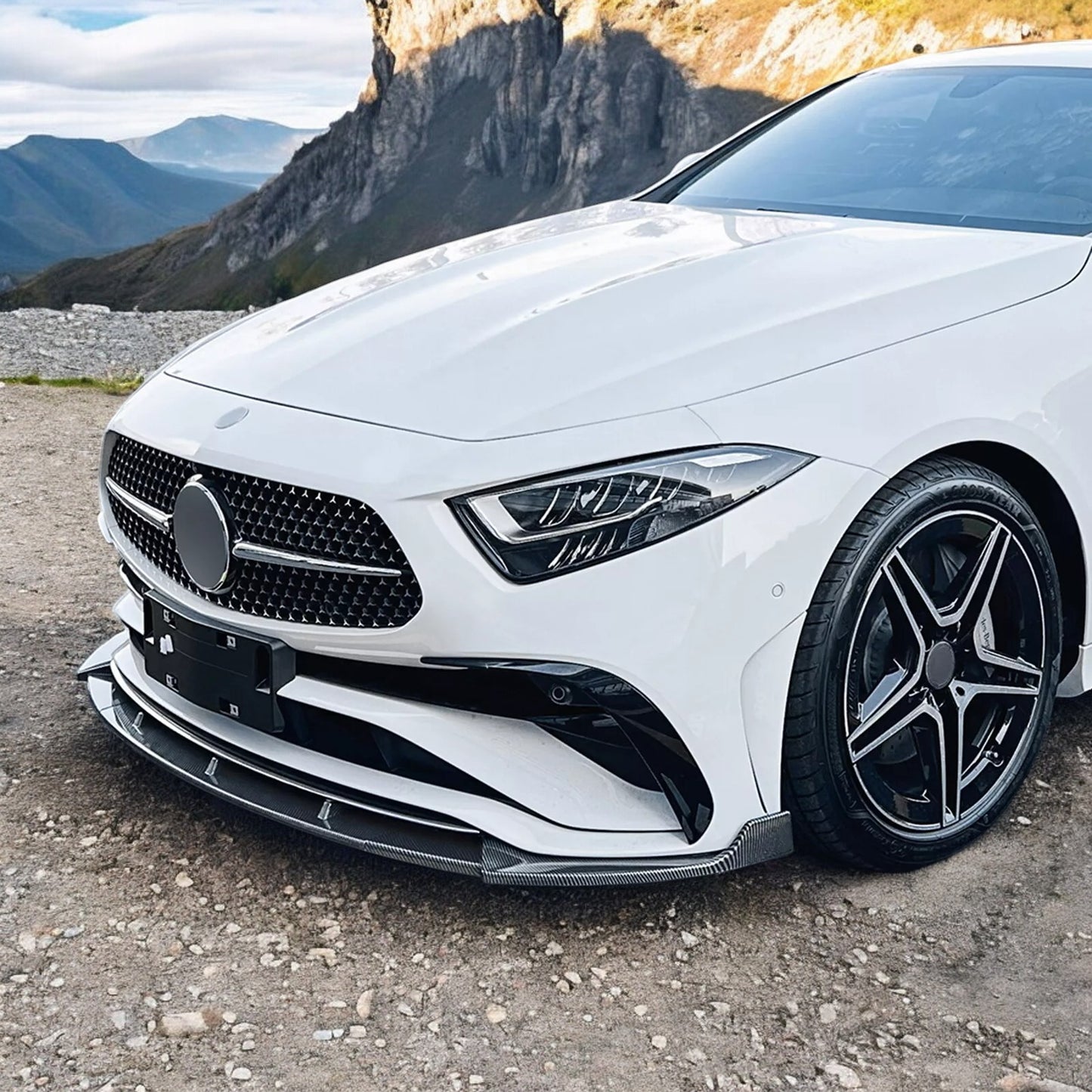 💎SPLITTER adatto per MERCEDES CLASSE CLS C257 2022-2024 NERO LUCIDO💎