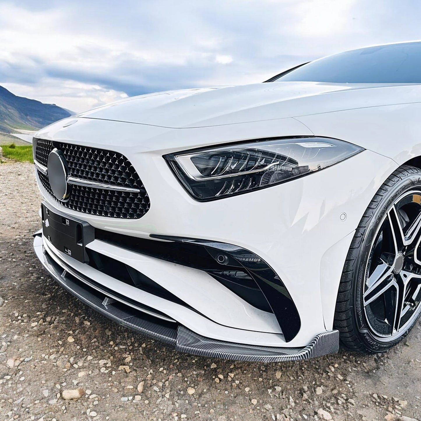 💎SPLITTER adatto per MERCEDES CLASSE CLS C257 2022-2024 NERO LUCIDO💎