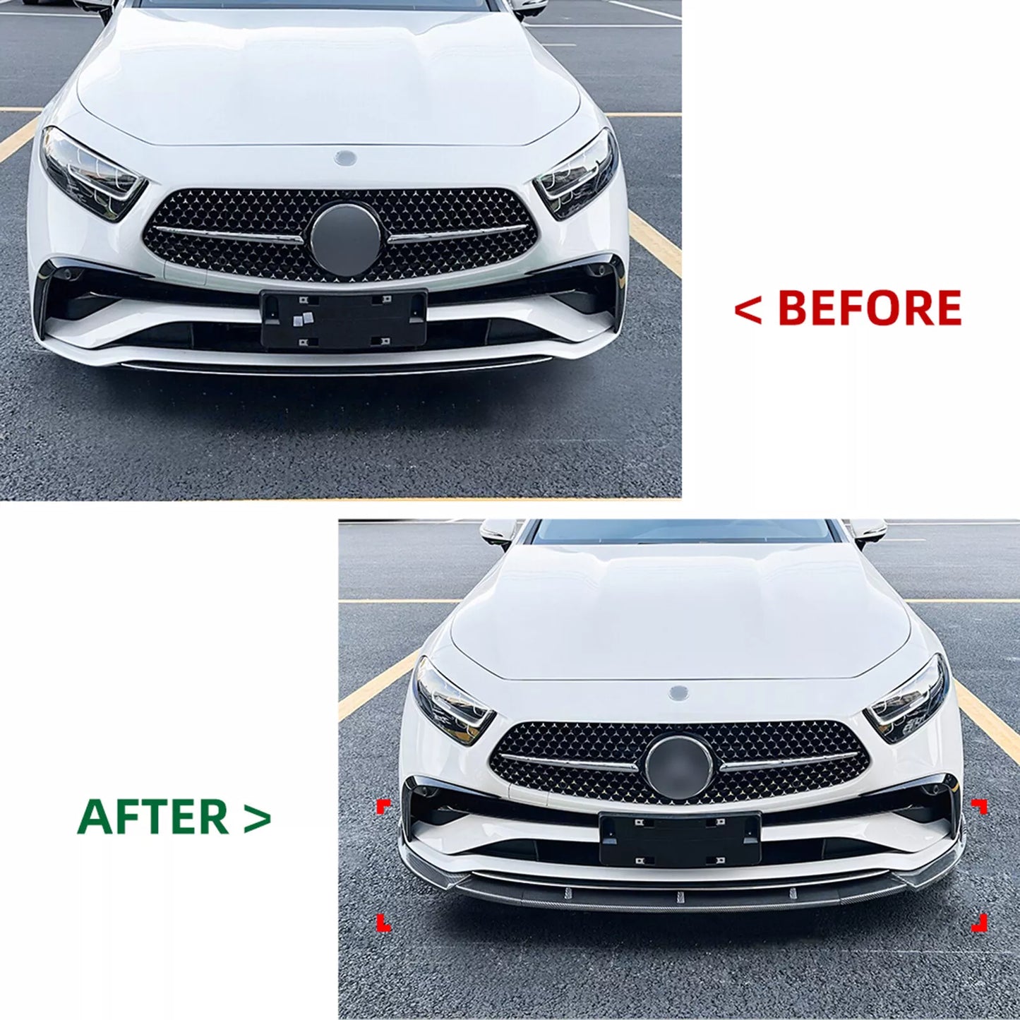 💎SPLITTER suitable for MERCEDES CLS CLASS C257 SEDAN 2022-2024💎