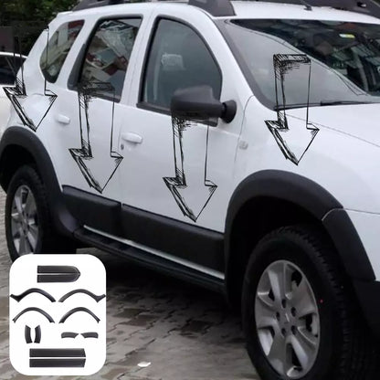 🔥PROTECTION KIT + MUDGUARDS SUITABLE FOR DACIA DUSTER 2010-2017 MATT BLACK🔥