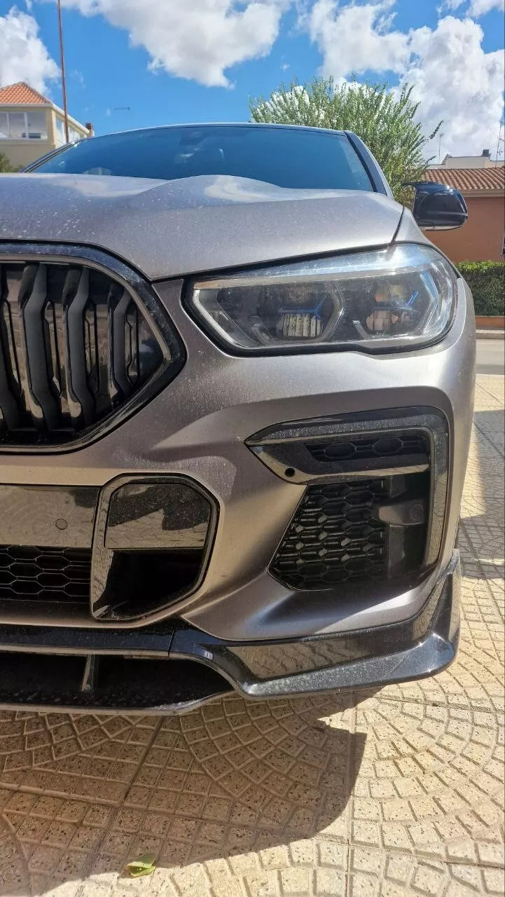 ✨FRONT SPLITTER suitable for BMW X6 G06 2019+ MSPORT GLOSSY BLACK✨
