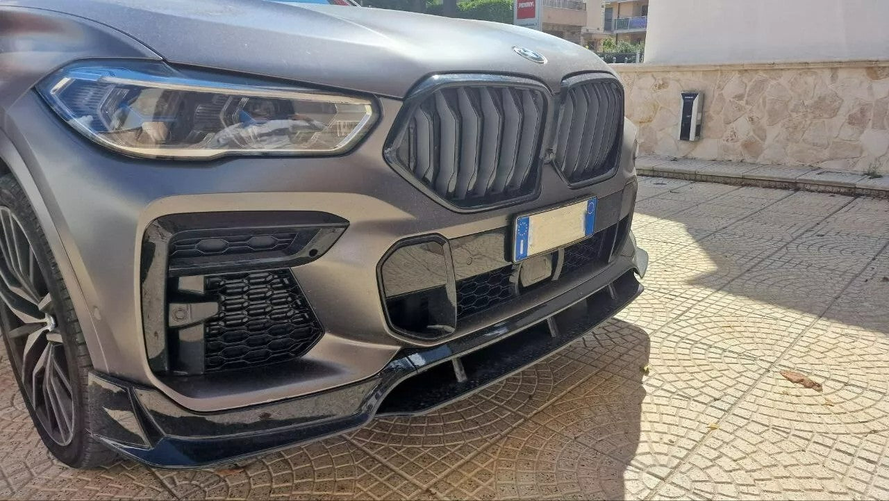 ✨FRONT SPLITTER suitable for BMW X6 G06 2019+ MSPORT GLOSSY BLACK✨