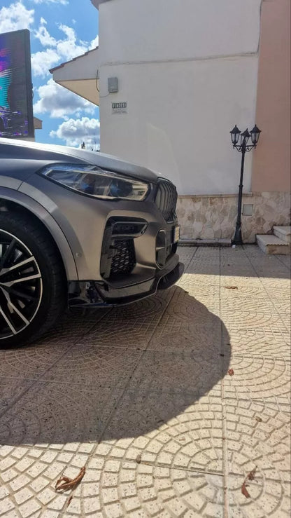 ✨FRONT SPLITTER suitable for BMW X6 G06 2019+ MSPORT GLOSSY BLACK✨