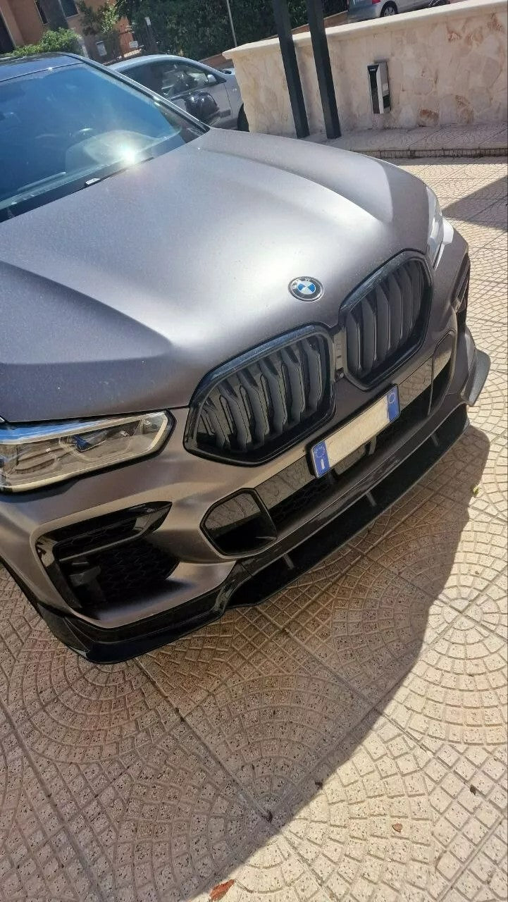 ✨FRONT SPLITTER suitable for BMW X6 G06 2019+ MSPORT GLOSSY BLACK✨