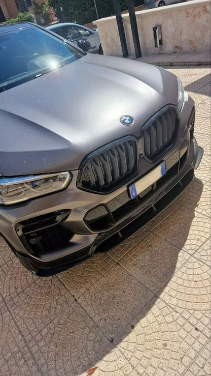 ✨FRONT SPLITTER suitable for BMW X6 G06 2019+ MSPORT GLOSSY BLACK✨